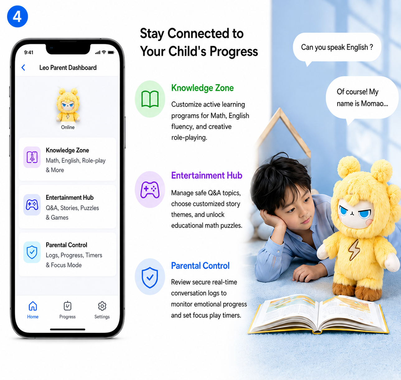 Leo™ — Smart AI Talking Plush & Educational Language Tutor