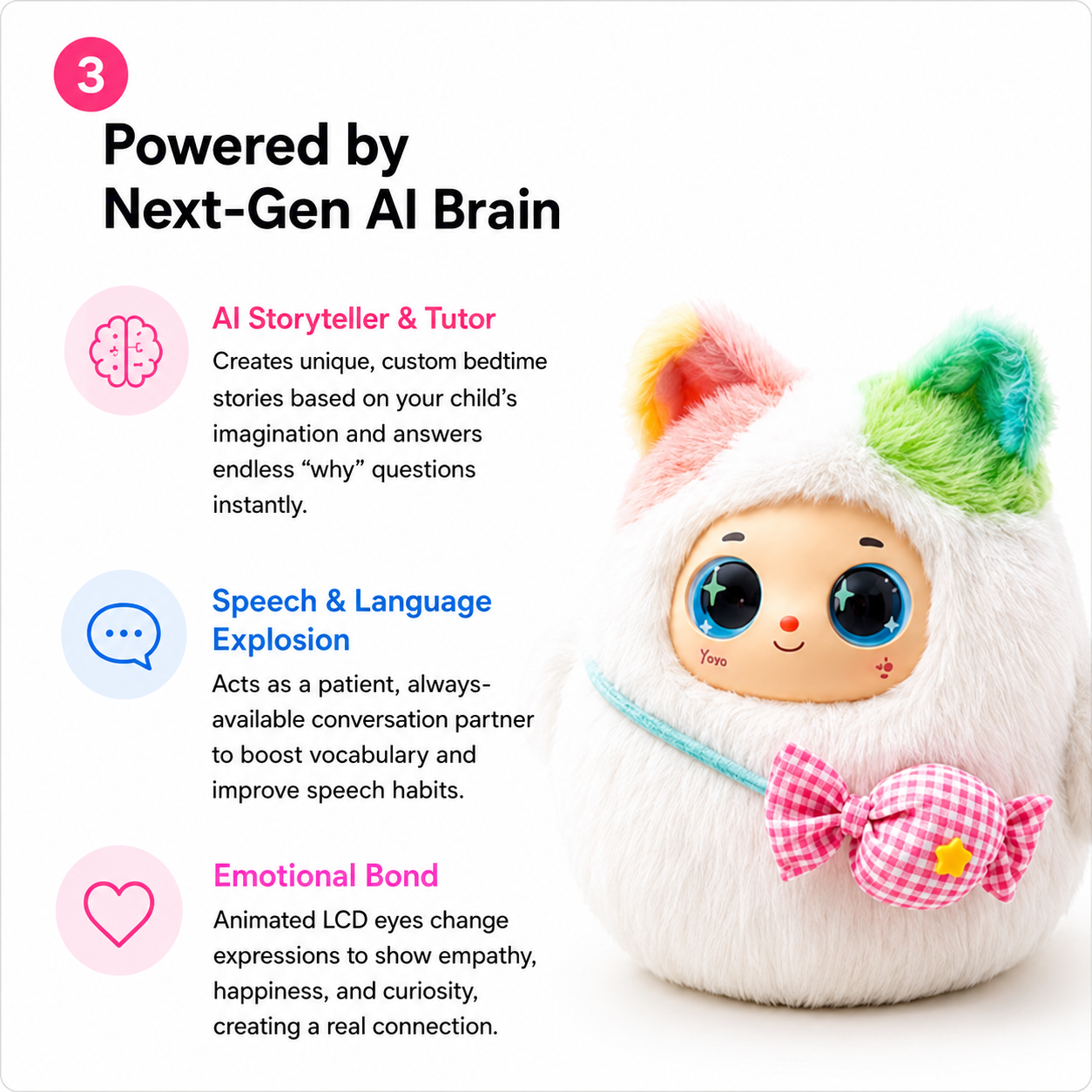 Yoyo™ — Smart Interactive AI Companion with Emotional LCD Eyes