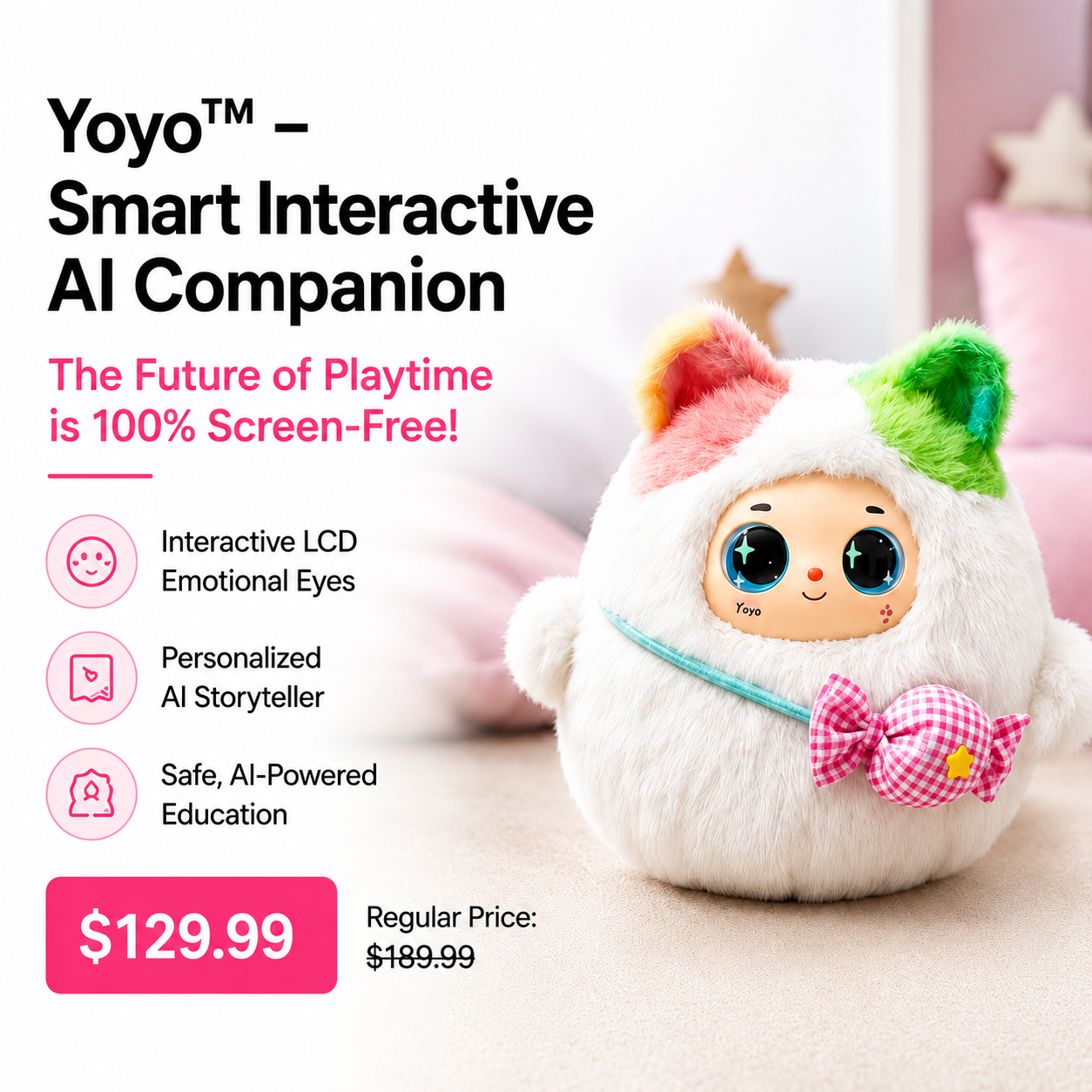 Yoyo™ — Smart Interactive AI Companion with Emotional LCD Eyes